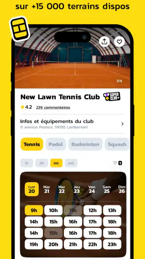 Anybuddy: Tennis Padel Squash screenshot