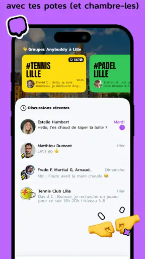 Anybuddy: Tennis Padel Squash screenshot