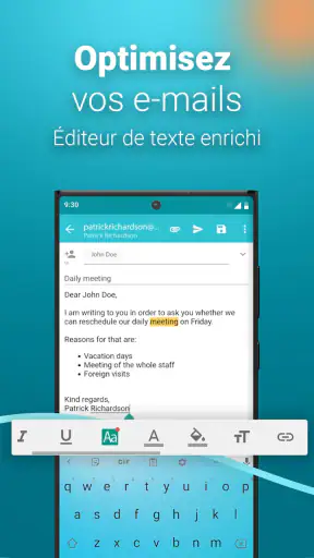 Aqua Mail, rapide et sécurisé screenshot