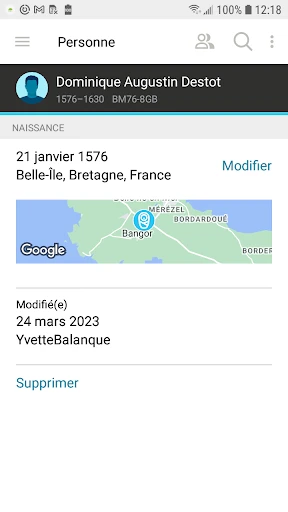 Arbre Familial de FamilySearch screenshot