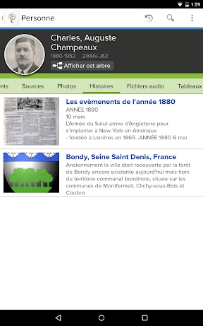 Arbre Familial de FamilySearch screenshot