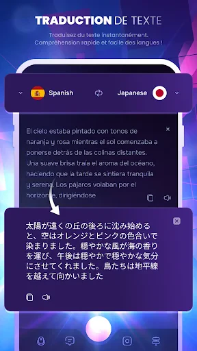 Assistant linguistique screenshot