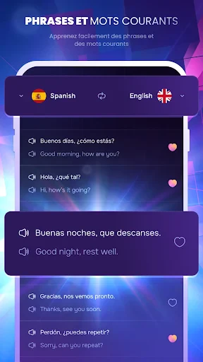 Assistant linguistique screenshot