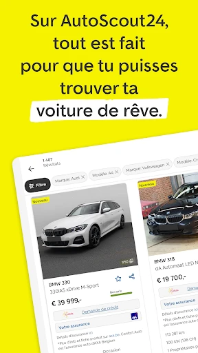 AutoScout24: Achat de voiture screenshot