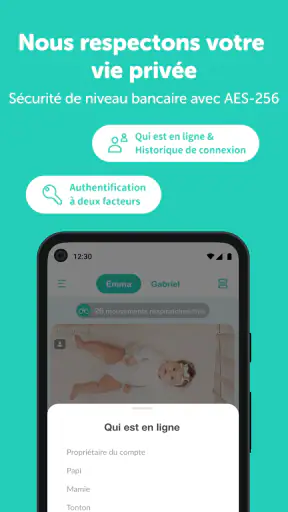 Babyphone intelligent CuboAi screenshot