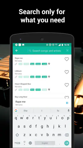 Backing tracks and tabs screenshot