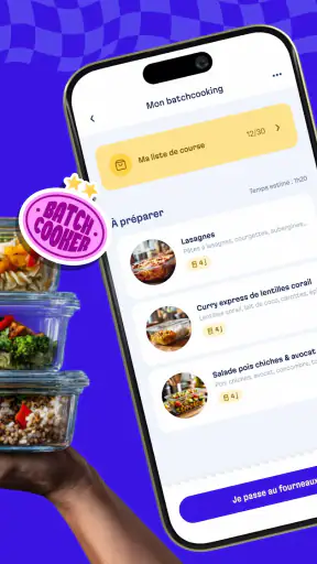 Basta Batchcooking - meal prep screenshot