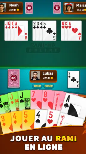 Belote - Rami Online HD screenshot