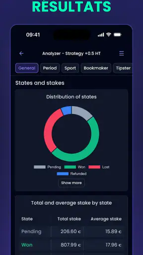 Bet-Analytix : Suivis de paris screenshot