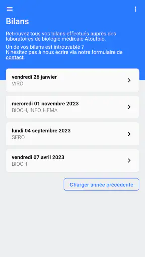 BioContact screenshot
