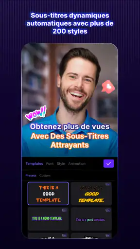 Blink Captions by Vozo AI screenshot