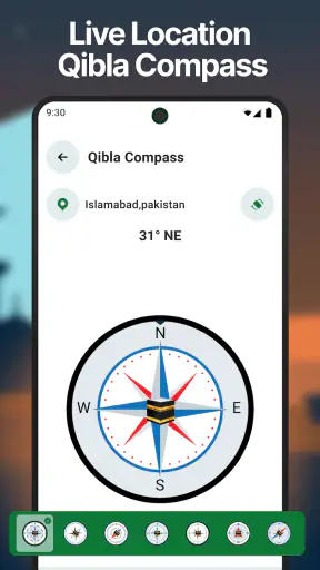 Boussole Qibla-Qibla Direction screenshot