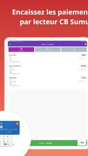 Caisse enregistreuse fast-food screenshot