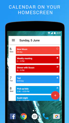 Calendar Widget: Agenda - Beau screenshot