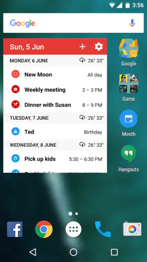 Calendar Widget: Agenda - Beau screenshot