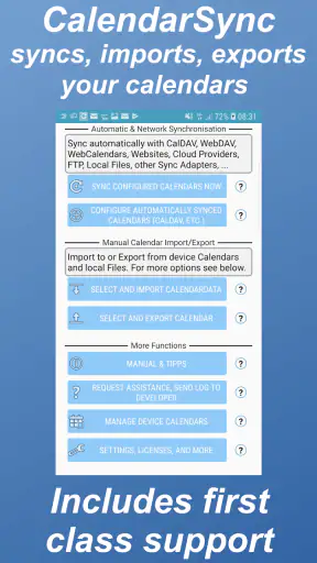 CalendarSync - CalDAV and more screenshot