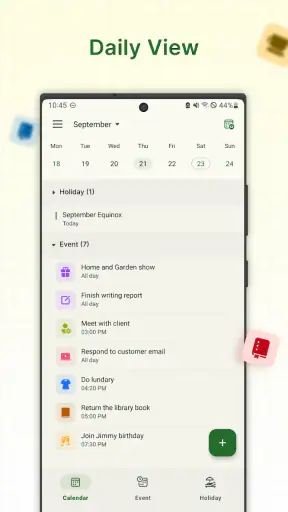 Calendrier de vacances screenshot