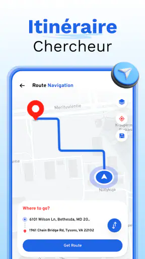 Caméra de carte GPS screenshot