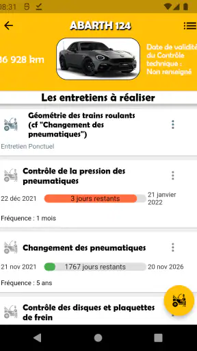 Carnet Entretien pour Voitures screenshot