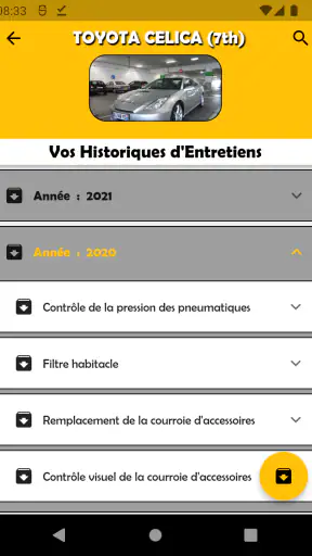 Carnet Entretien pour Voitures screenshot