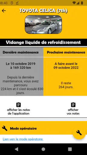 Carnet Entretien pour Voitures screenshot