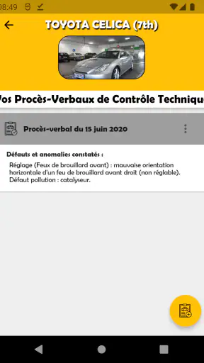 Carnet Entretien pour Voitures screenshot