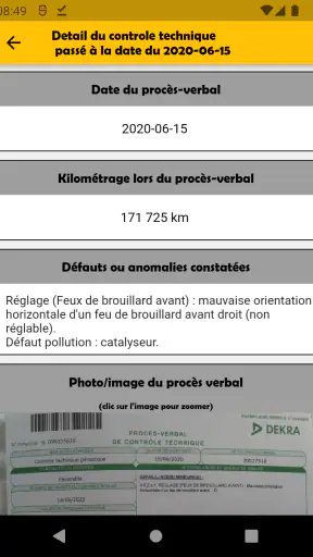Carnet Entretien pour Voitures screenshot
