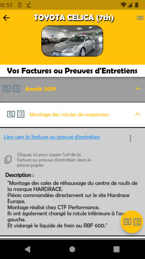 Carnet Entretien pour Voitures screenshot