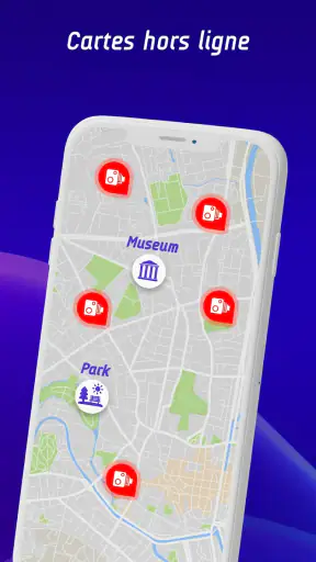 Cartes hors ligne, GPS screenshot