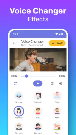 Changeur de voix vidéo Pro screenshot