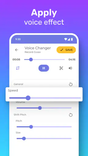 Changeur de voix vidéo Pro screenshot
