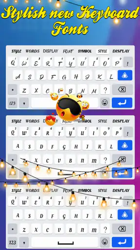 Clavier avec de polices screenshot
