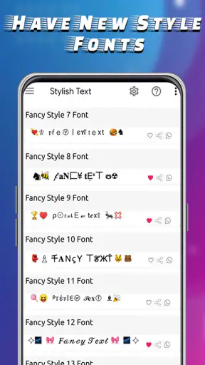 Clavier avec de polices screenshot