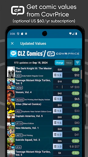 CLZ Comics - base de données screenshot