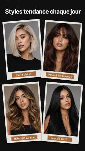 Coiffures & Couleur Cheveux IA screenshot