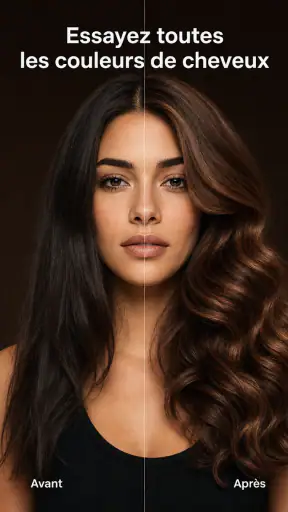 Coiffures & Couleur Cheveux IA screenshot