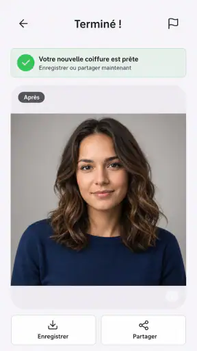 Coiffures & Couleur Cheveux IA screenshot