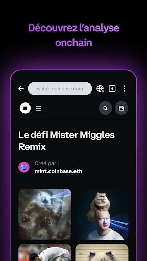 Coinbase Wallet: NFT et crypto screenshot