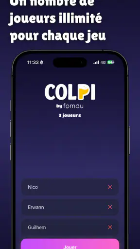 COLPI - Jeux de soirée screenshot