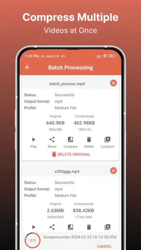 Compresseur vidéo - compressor screenshot