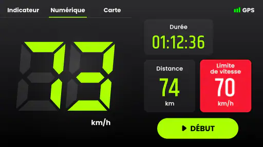 Compteur de Vitesse GPS - km/h screenshot
