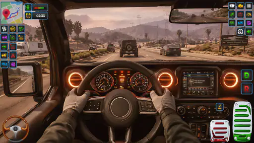 Conduite de SUV Jeep screenshot
