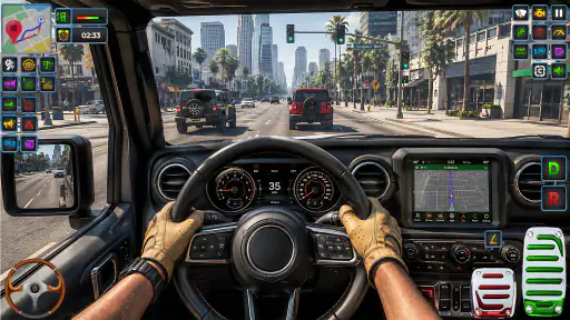 Conduite de SUV Jeep screenshot