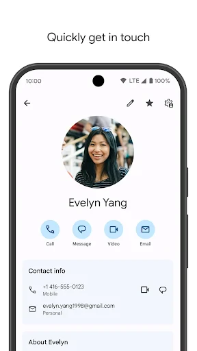 Contacts screenshot