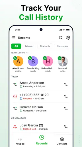 Contacts - Phone Calls screenshot