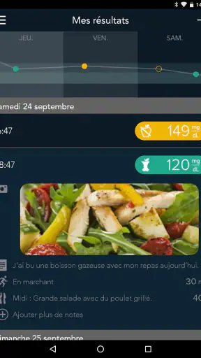 CONTOUR DIABETES app (FR) screenshot