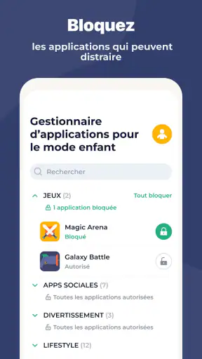 Contrôle parental Kidslox screenshot