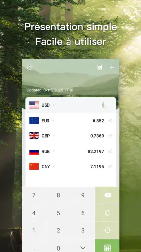 Convertisseur de devises screenshot