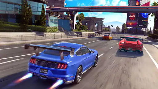 Course de rue en 3D screenshot