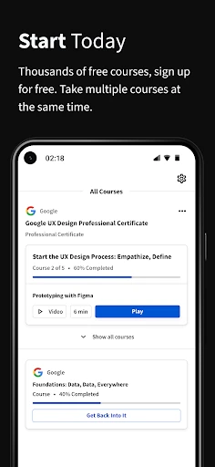 Coursera : carrière améliorée screenshot
